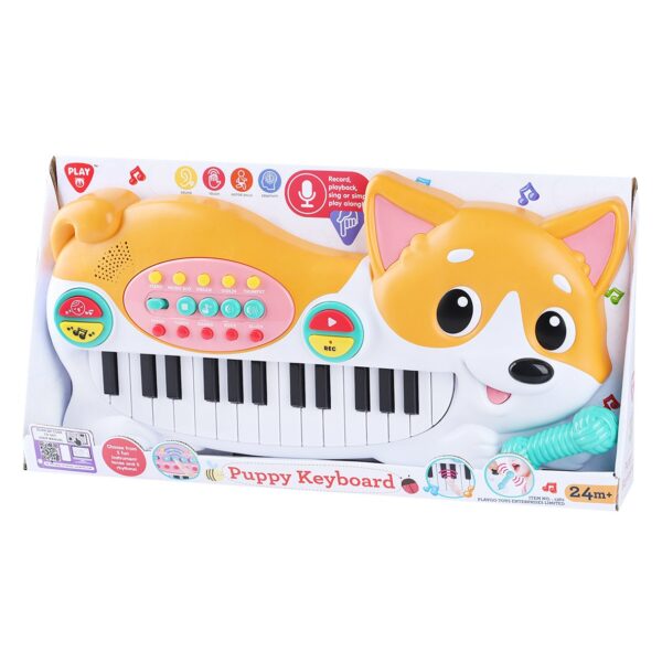 Playgotoys ของเล่นเสริมพัฒนาการ คีย์บอร์ดน้องหมาพร้อมไมค์(1362)