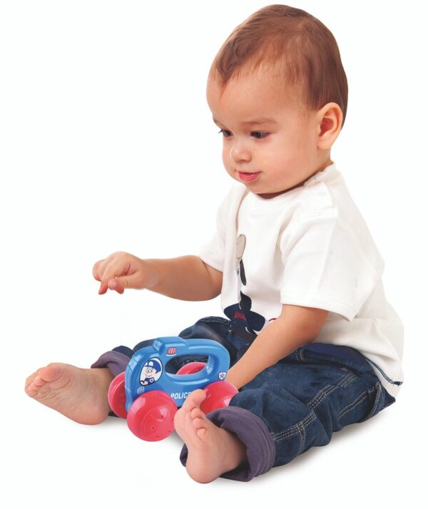 Playgotoys ของเล่นเสริมพัฒนาการ รถตำรวจสี่ล้อเลื่อน(1667) - Image 2