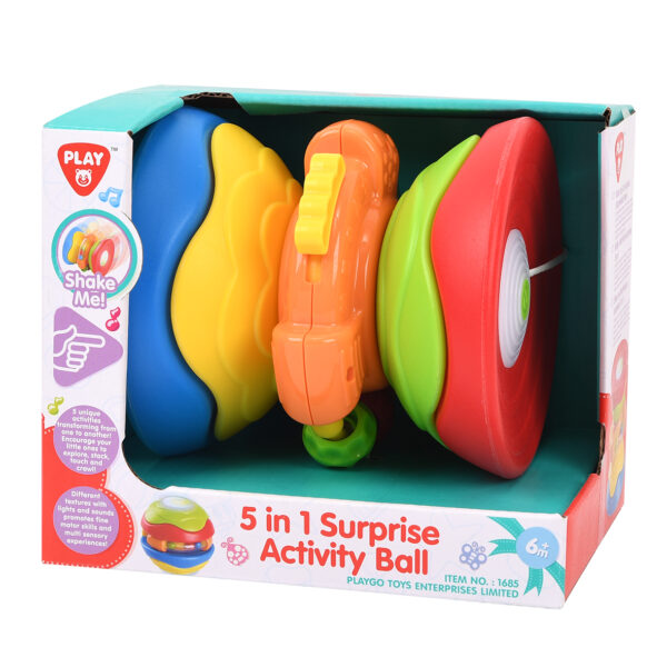 Playgotoys ของเล่นเสริมพัฒนาการ ลูกบอลเซอร์ไพรส์ 5 in 1 (PG-1685)