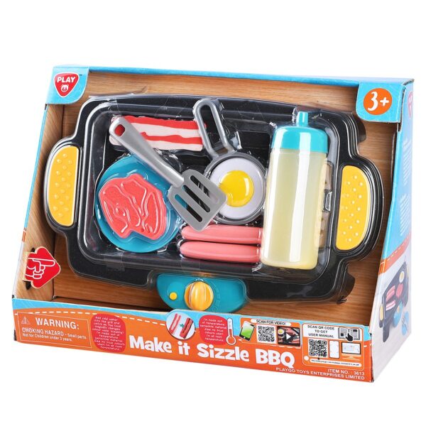 Playgotoys ของเล่นเสริมพัฒนาการ เตาปิ้งบาร์บีคิว - 10 ชิ้น (PG-3613)