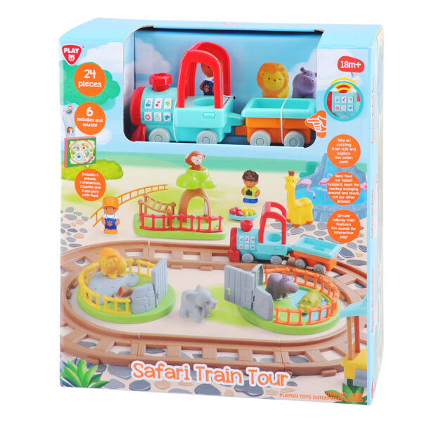 Playgotoys ของเล่นเสริมพัฒนาการ รถไฟในสวนสัตว์(4352)