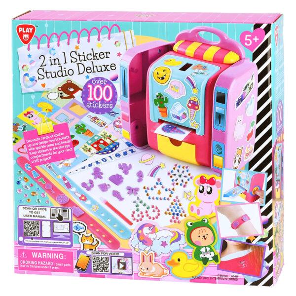 Playgotoys  ของเล่นเสริมพัฒนาการ 2 in 1 สติกเกอร์สตูดิโอดีลักซ์ (PG-6049)