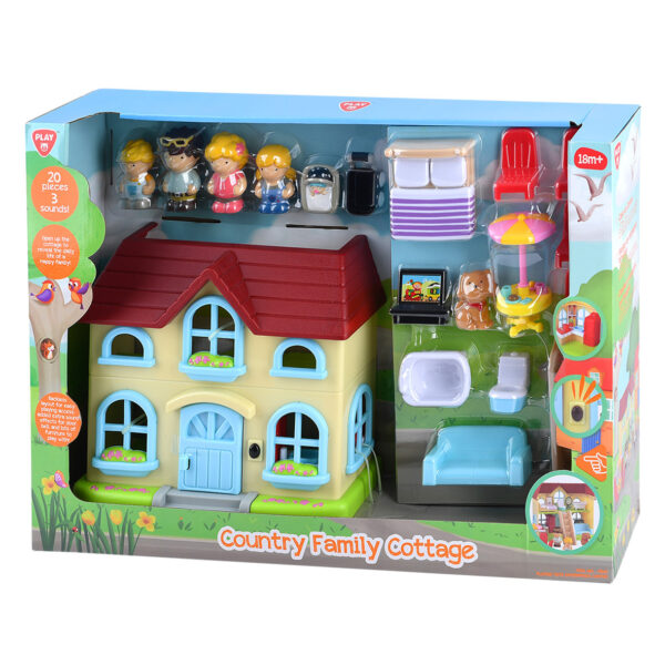 Playgotoys ของเล่นเสริมพัฒนาการ Play set บ้านครอบครัวชนบท (PG-9842)